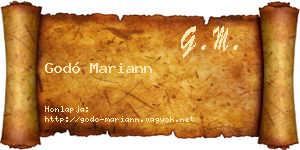 Godó Mariann névjegykártya